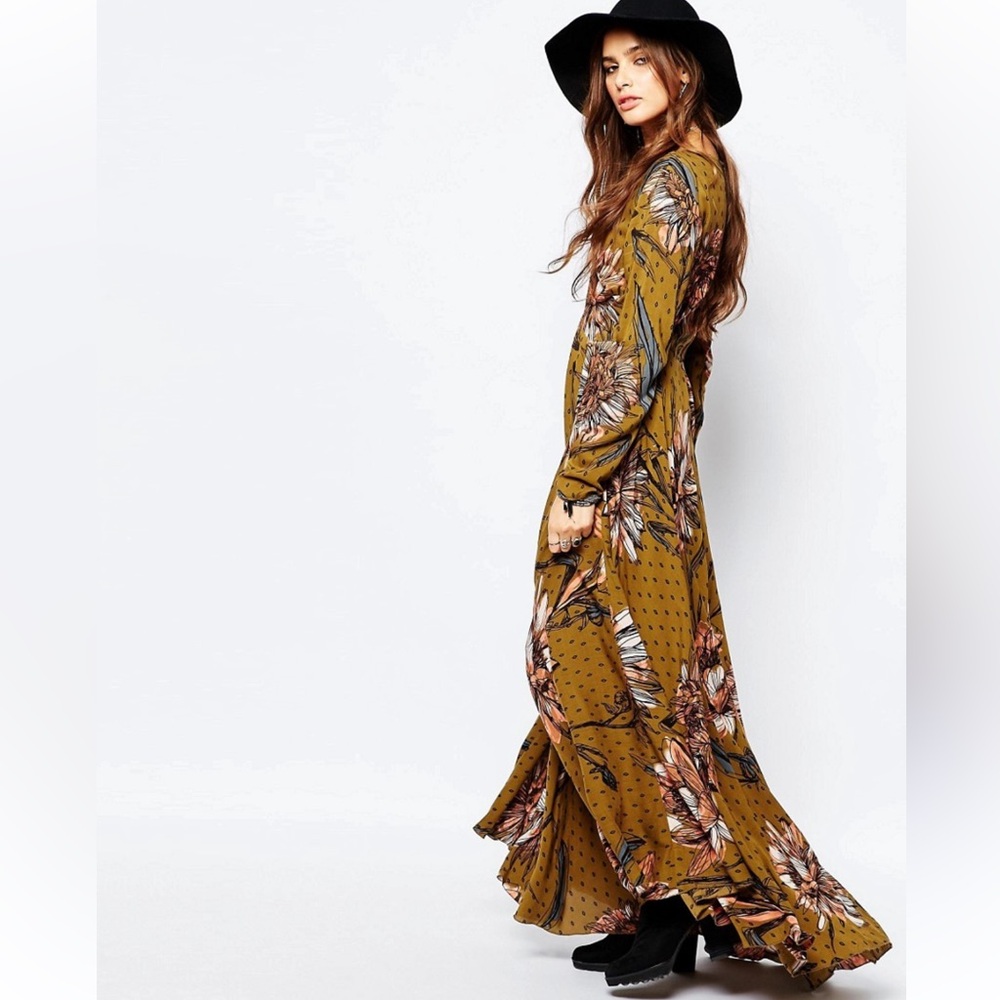 Free People First Kiss Maxi Dress In Large Floral Print